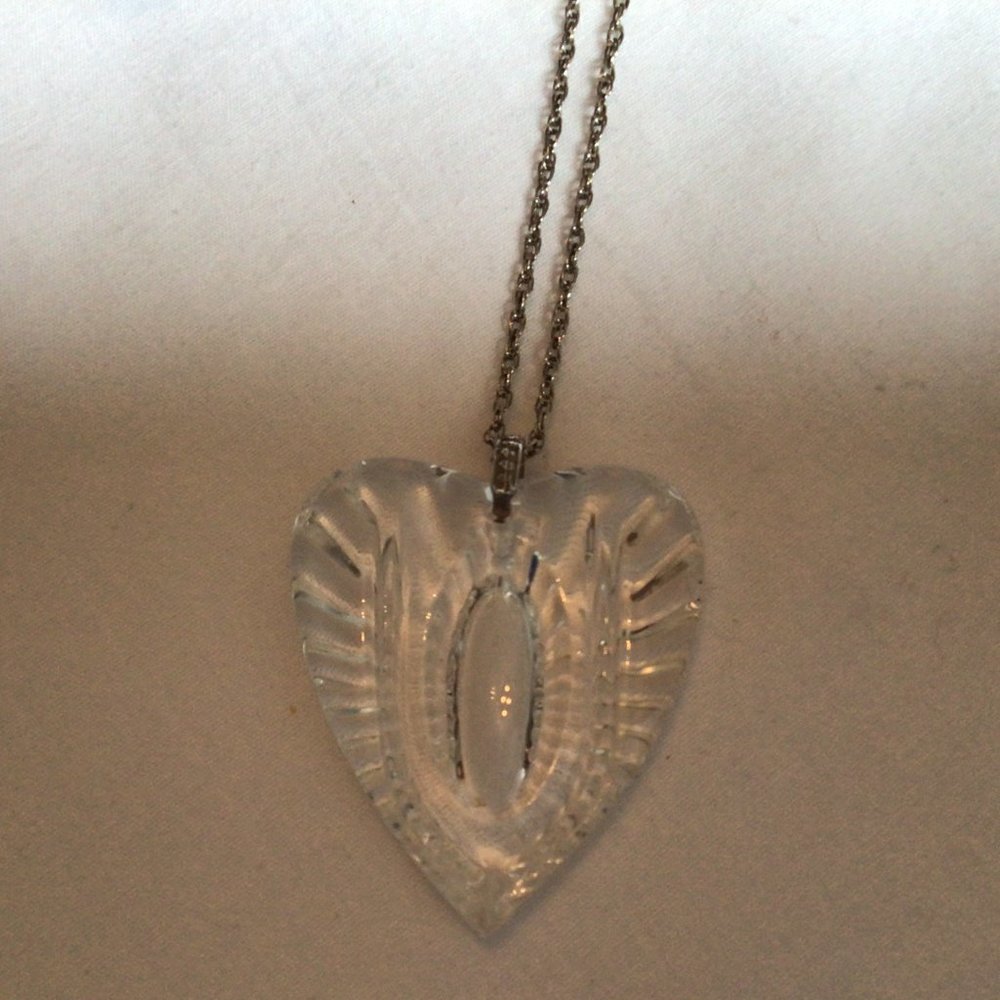 Waterford Crystal Heart Pendant with Silver Chain - Picture 4 of 6